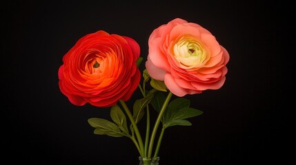 Fototapeta premium Decorative Flower In A Vase, Elegant Display