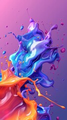 Abstract Splash of Colors
