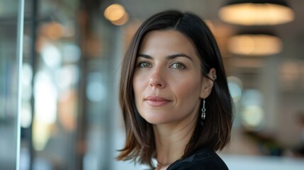 Intelligent, business-savvy office worker planning or solving creative startup issues. Future vision, idea, professional decision-making, thinking, or plan inspiration