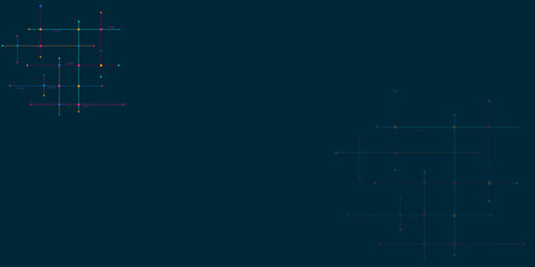 Vector creative idea of modern design with abstract geometric background. 