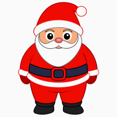 Santa Claus matching red pants featuring a red color Santa look holiday season  art vector illustration