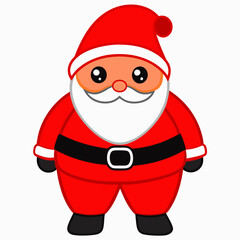 Santa Claus matching red pants featuring a red color Santa look holiday season  art vector illustration