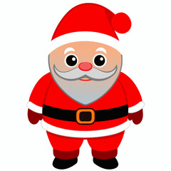 Santa Claus matching red pants featuring a red color Santa look holiday season  art vector illustration