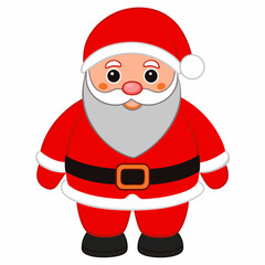 Santa Claus matching red pants featuring a red color Santa look holiday season  art vector illustration
