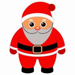 Santa Claus matching red pants featuring a red color Santa look holiday season  art vector illustration