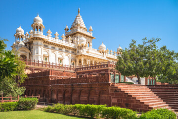 Obraz premium facade view of jaswant thada cenotaph in jodhpur