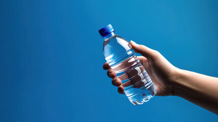 A bottle of water in your hand