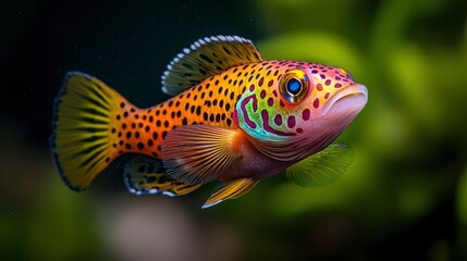 Black-Spotted Leopard Wrasse, Unique Fish