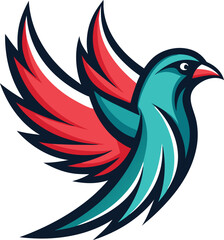 Fototapeta premium vector illustration of a bird