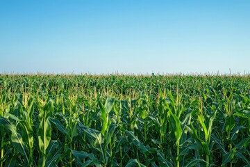Cornfield under a Blue Sky