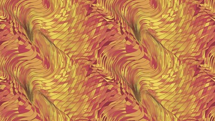 Fototapeta premium Abstract geometric seamless horizontal pattern with a transition from thin to thick lines