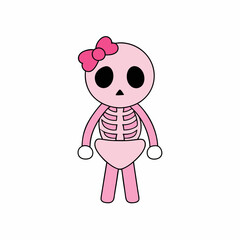 Single Catrina Skeletons art vector illustration