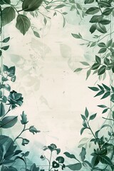 Garden concept invitation template