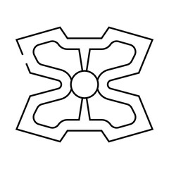 stimulant gadget line icon vector. stimulant gadget sign. isolated contour symbol black illustration