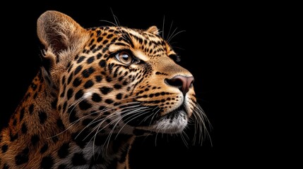 Adult Show Leopard, Side View Portrait