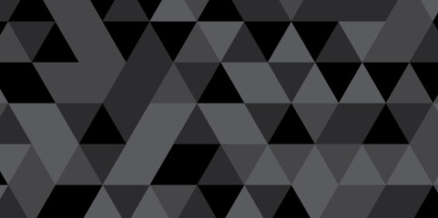 Geometric modern square vector surface square triangle creative pattern. Black texture art banner, web and template low polygon background.