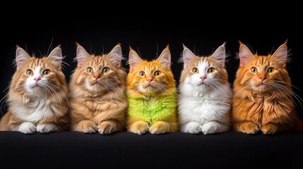 Artistic Cats On Display, Unique And Captivating