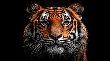 Fototapeta premium Big Tiger Standing In A Zoo With Bright Sunlight