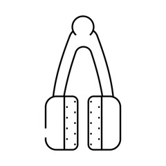 sponges for glasses line icon vector. sponges for glasses sign. isolated contour symbol black illustration