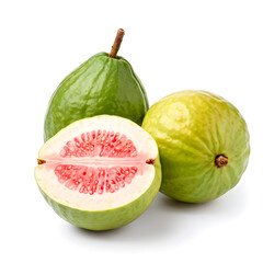Guava fruit isolated on white background