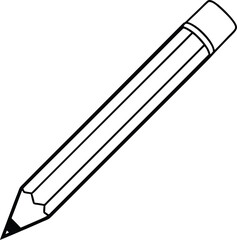 pencil isolated on white background