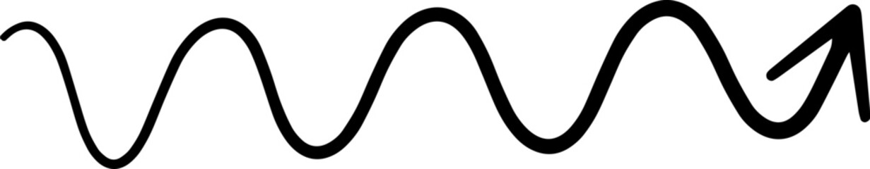 Abstract directional arrow, pointing arrow design.