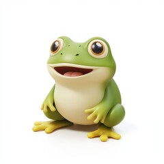 Obraz premium Smiling Frog 3D Render