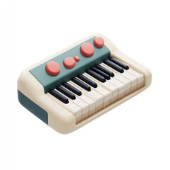Fototapeta premium 3D Rendered Cartoon Keyboard