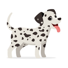 happy cute dalmatian dog with good quality and design
