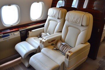 It's a First Class, opulent seat. It is lovely and rather comfy. A VIP business cabin chair, that is, Generative AI.