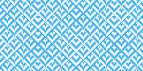 Seamless geometric spiral pattern abstract circle and square wave lines overlap pattern isolated. Design technology or modern concept. Ornament overlapping background. Colorful element line pattern.