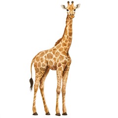 Fototapeta premium giraffe on white background