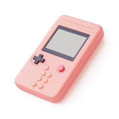 Pink Retro Handheld Game Console