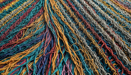 colorful wool fabric