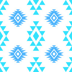Seamless native pattern american tribal indian ornament pattern geometric ethnic textile texture tribal aztec pattern navajo mexican fabric seamless Vector decoration fashion