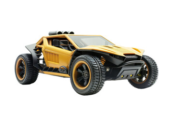 Micro RC Car Isolated On Transparent Background