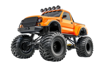 Modern Miniature RC Car Isolated On Transparent Background