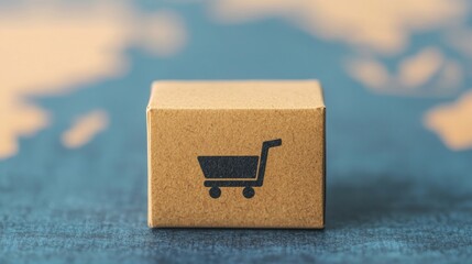 E-commerce platform highlighting global shipping deals, close-up of discounted shipping banners and offers