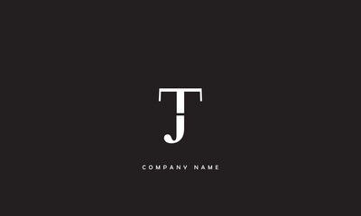 JT, TJ, J, T Abstract Letters Logo Monogram