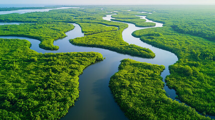 aerial_view_of_a_river_delta_with_lush