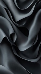 Abstract Grey Fabric Texture: A Study of Soft, Flowing Lines and Shadows.