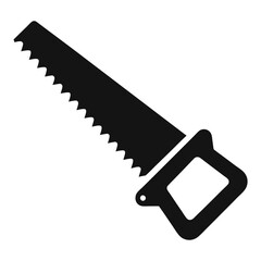 hacksaw icon isolated on white