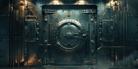 Fototapeta premium Heavy Steel Vault Door