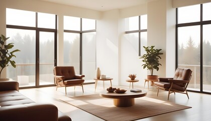 Photo interior modern design room 3d illustration