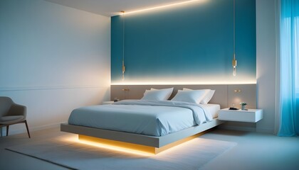 Photo interior modern design room 3d illustration