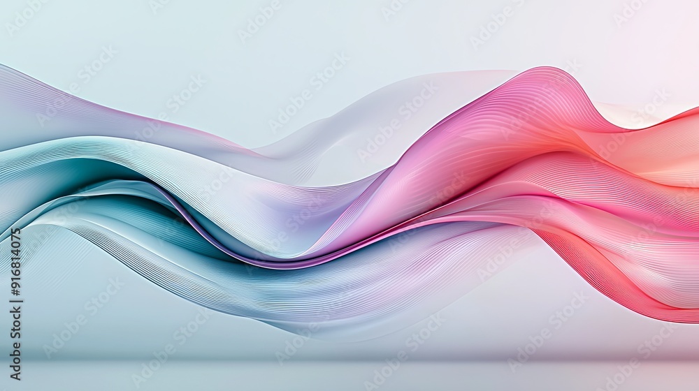 Poster 2. futuristic abstract geometry intertwined with delicate ethereal lines, floating in a surreal, fog