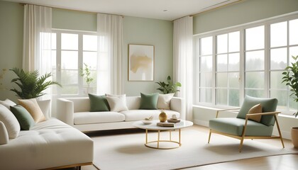 Fototapeta premium Photo interior modern design room 3d illustration