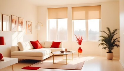 Photo interior modern design room 3d illustration