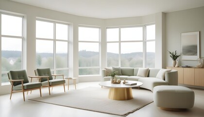 Fototapeta premium Photo interior modern design room 3d illustration