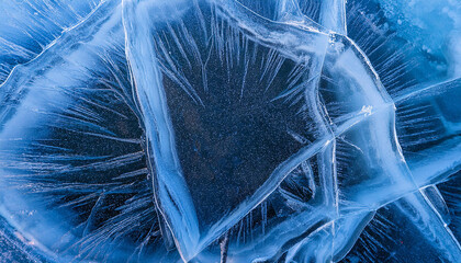 Zimowa tekstura lodu, zimowe tło trendy 2025, generative ai 